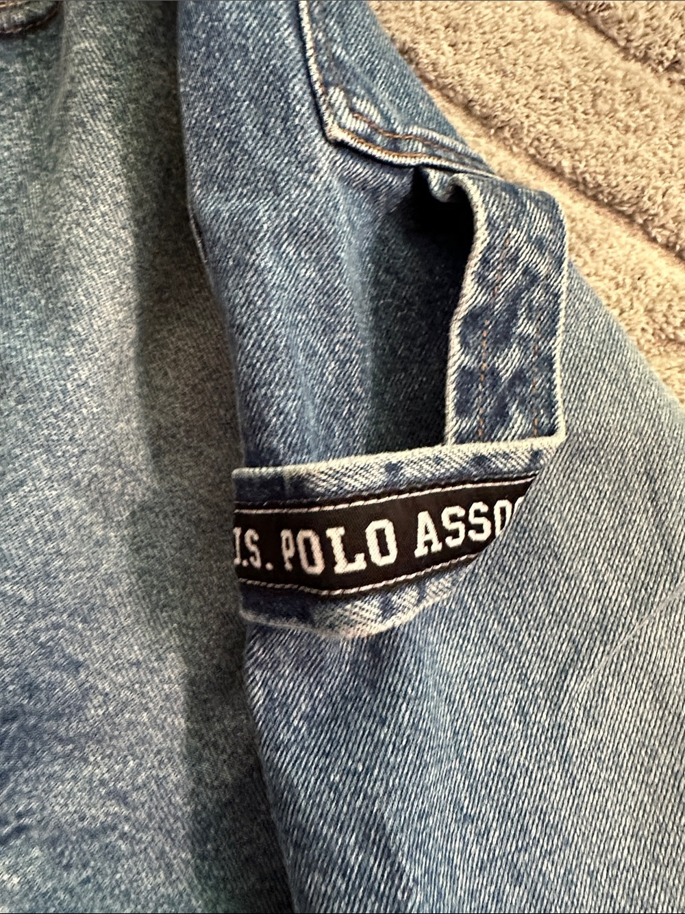 U.S. Polo Assoc Men's Light Blue Denim Jean Shorts - Picture 7 of 8